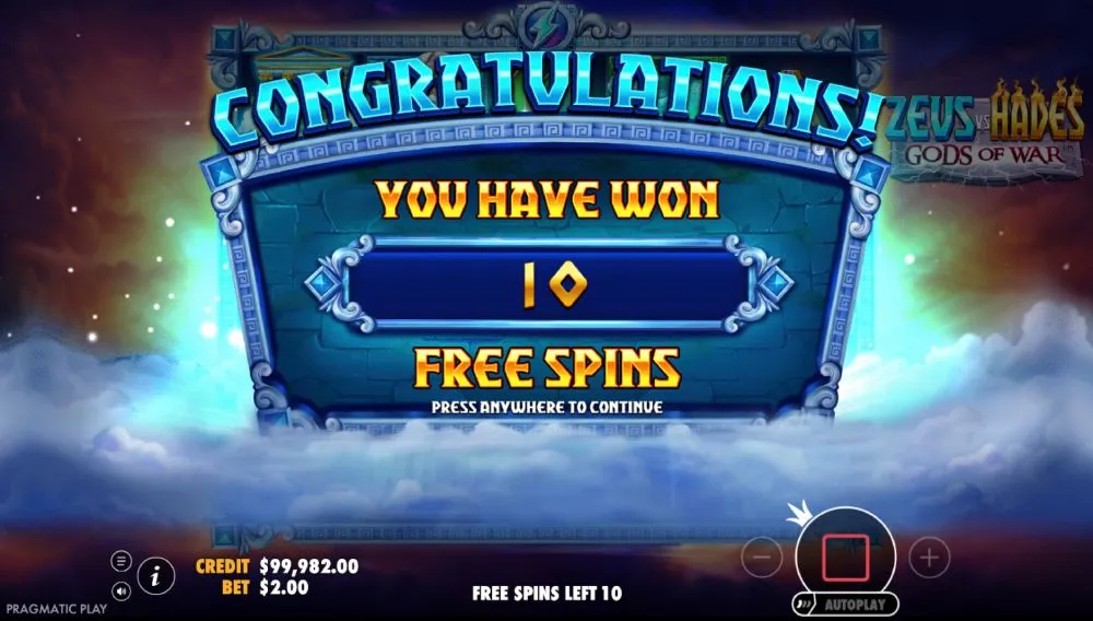 Bezpłatna wersja testowa Zeus vs Hades od Pragmatic Play