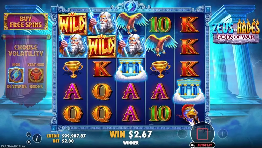 System bonusowy w automacie Zeus vs Hades